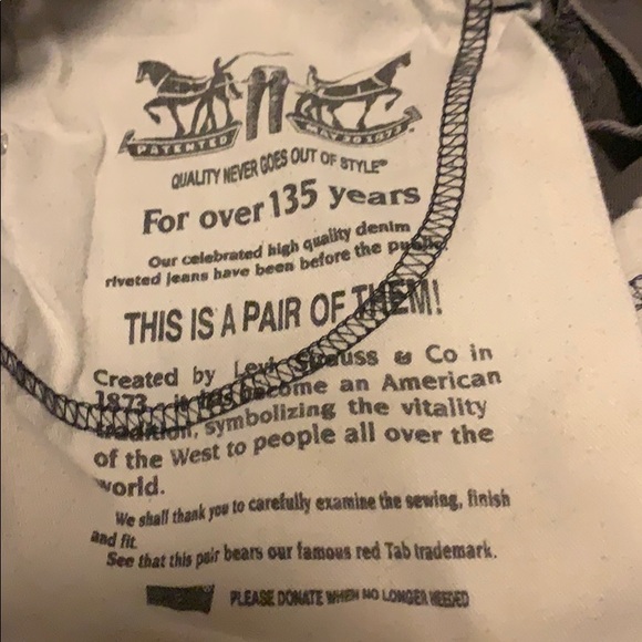 Levi’s 514 white tab jeans grey strait fit 29X32 - Picture 6 of 6